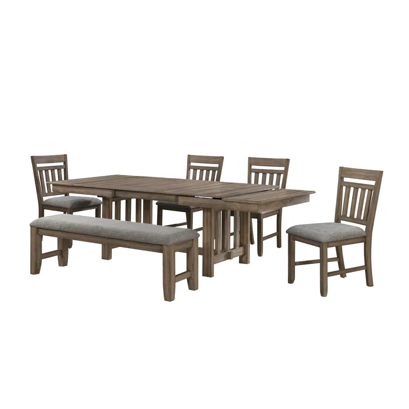 Harrisburg Dining Table And 4 Chairs & Bench