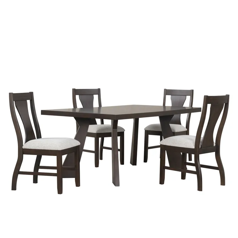 Chestnut Ridge 72\" Dining Table And 4 Chairs