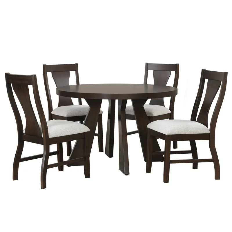 Chestnut Ridge 47\" Round Table And 4 Chairs
