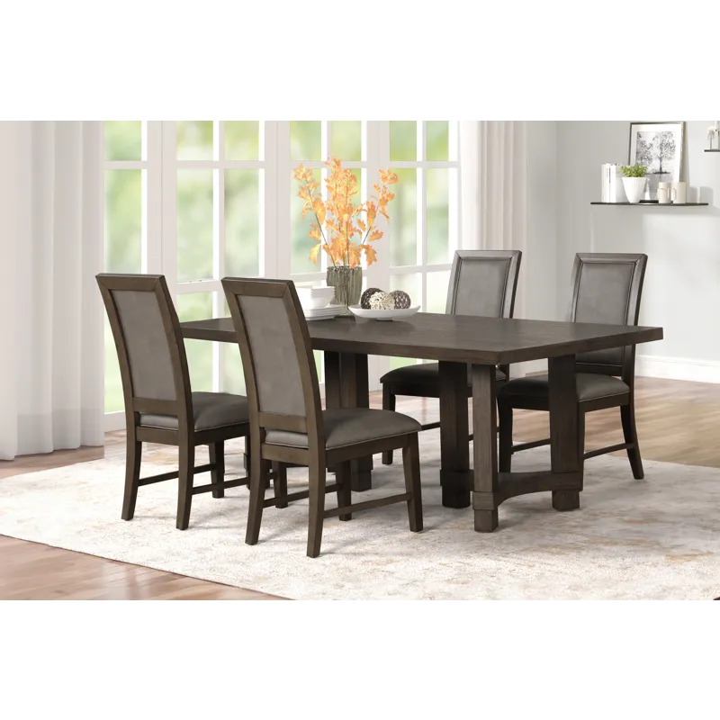 Cityscape Rectangle Dining Table W 4 Chairs