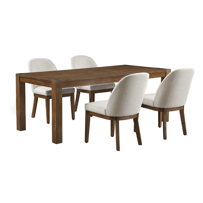 Phoenix 78\" Dining Table W 4 Chairs