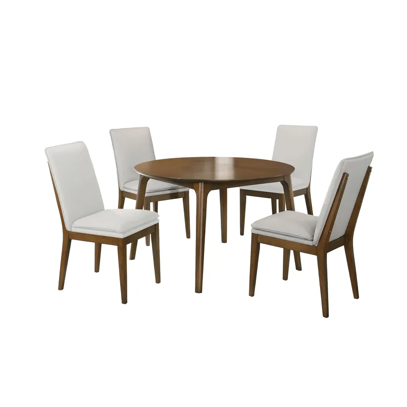 Maggie Round Dining Table 4 Natural Chairs