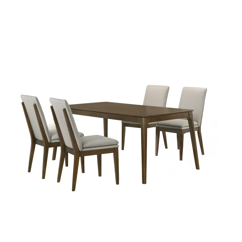Maggie Dining Table W 4 Natural Chairs
