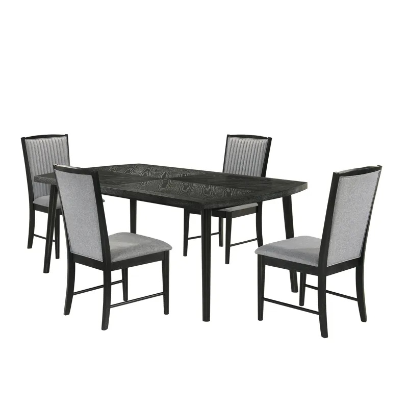 Skyline Rectangle Dining Table W 4 Chairs