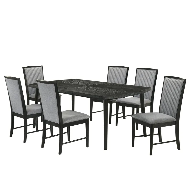 Skyline Rectangle Dining Table W 6 Chairs