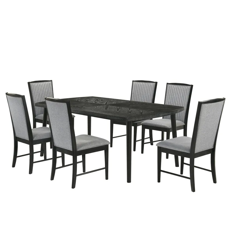 Skyline Rectangle Dining Table W 6 Chairs