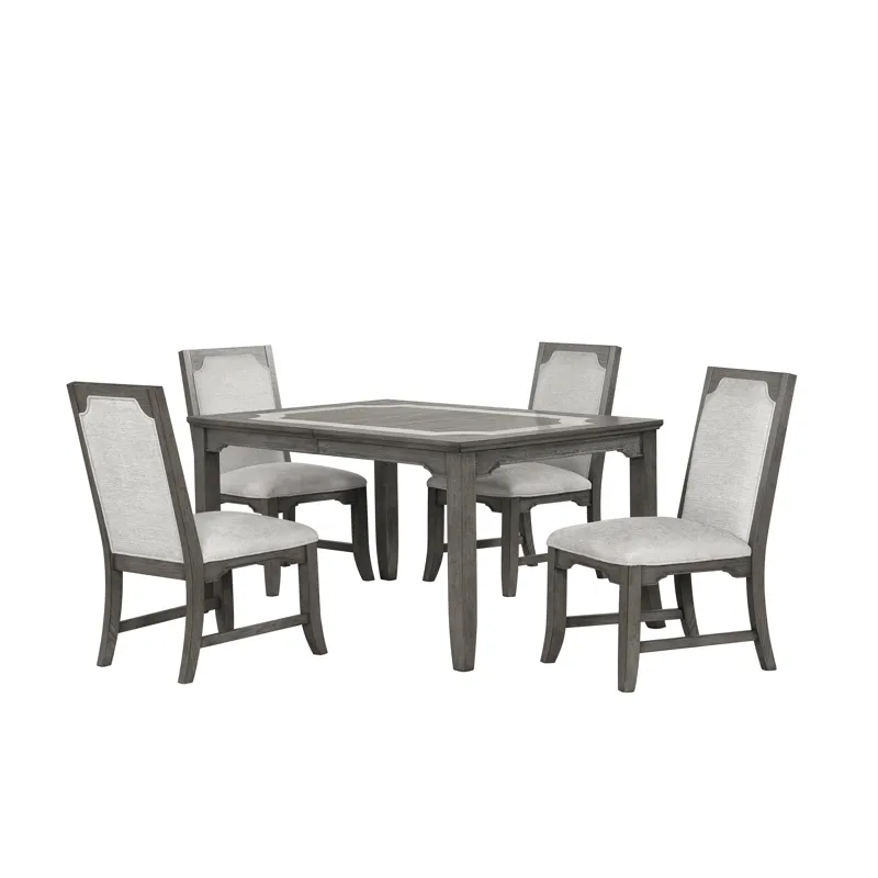 Lisbon Rectangle Dining Table W 4 Chairs