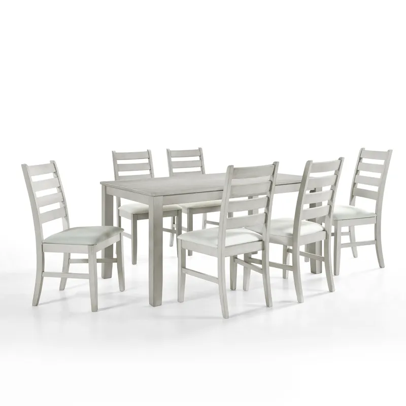Pascal Rectangle Dining Table And 6 Chairs Driftwood
