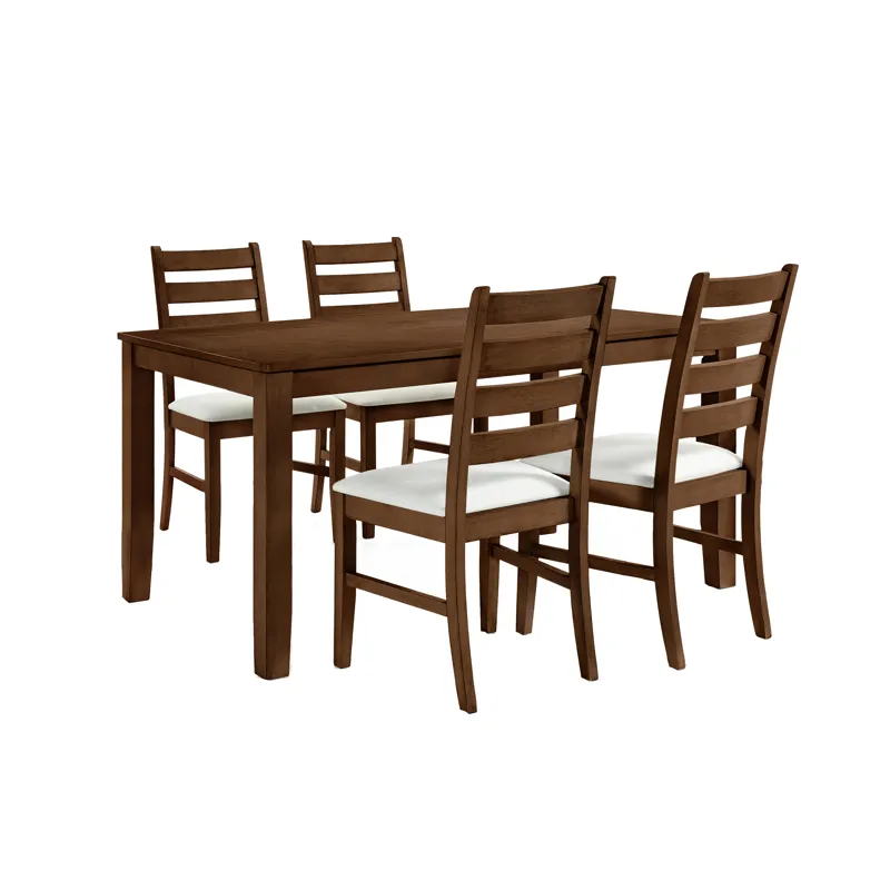Pascal Rectangle Table Dining And 4 Chairs Walnut