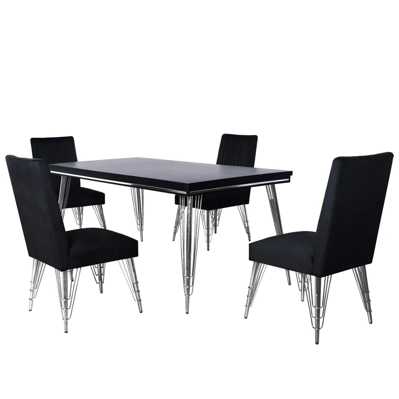 Ava Dining Table W/4 Chairs