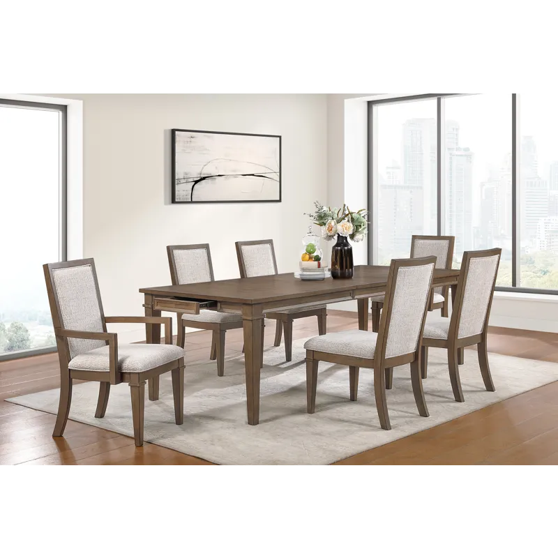 Mariana Dining Table W 4 Chairs & 2 Arm Chairs Vintage Moc