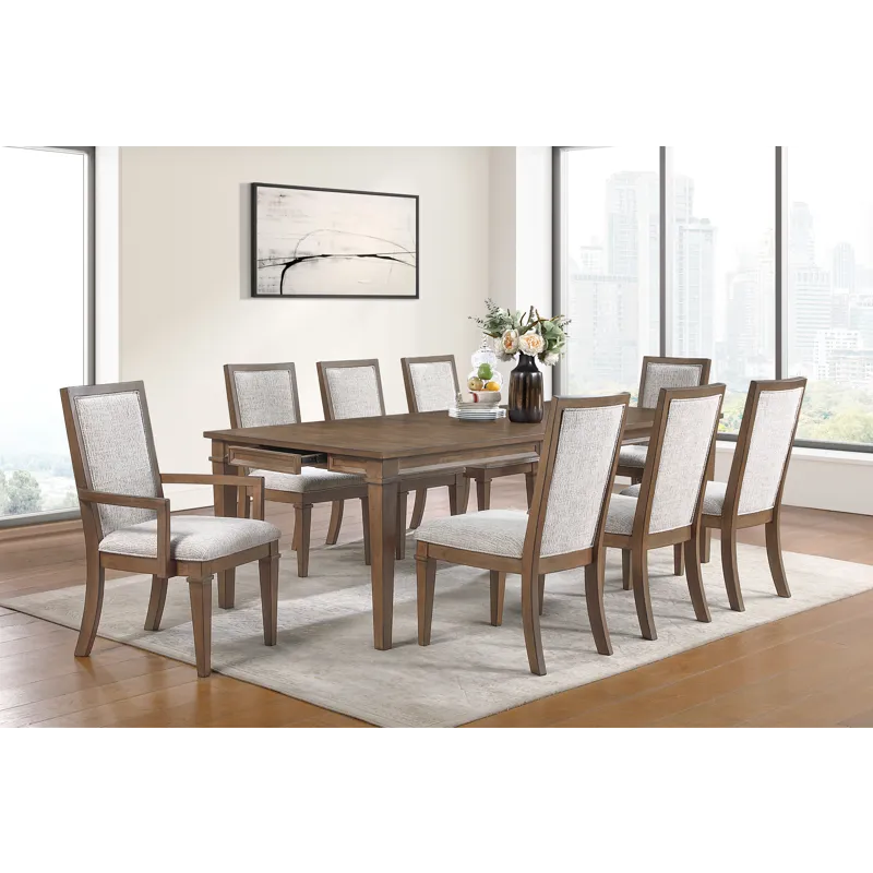 Mariana Dining Table W 6 Chairs & 2 Arm Chairs Vintage Moc