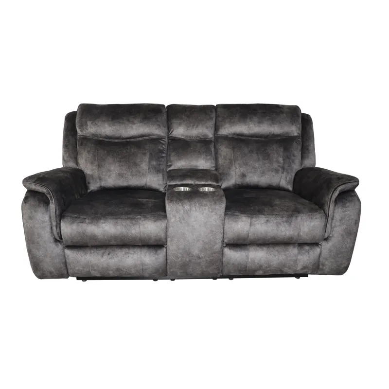 Park City Console Loveseat W Power Footrest-Slate