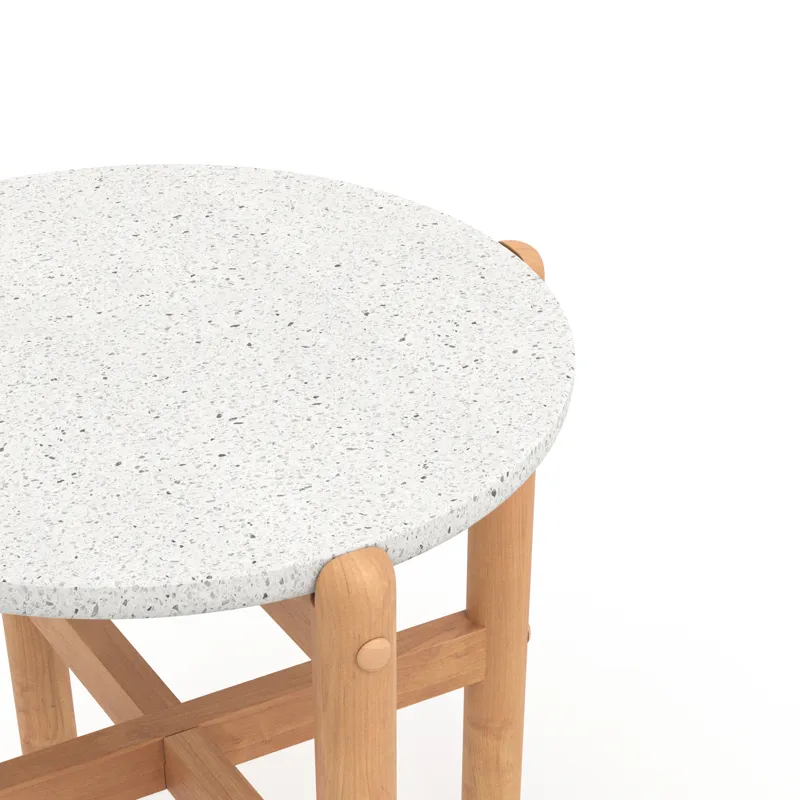 Solstice End Table W/Terazzo Top