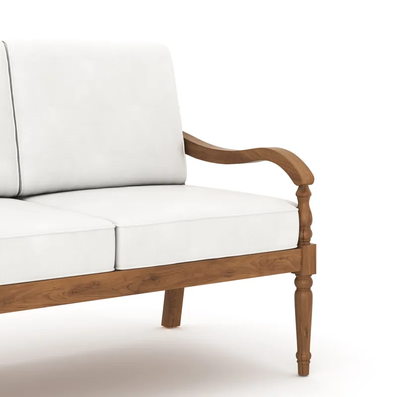 Savannah 3 PC Set-Sofa, 2 Chairs-White Linen