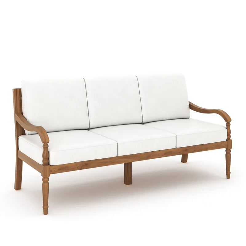 Savannah 4 PC Set-Sofa, 2 Chairs, Coffee Table-White Linen