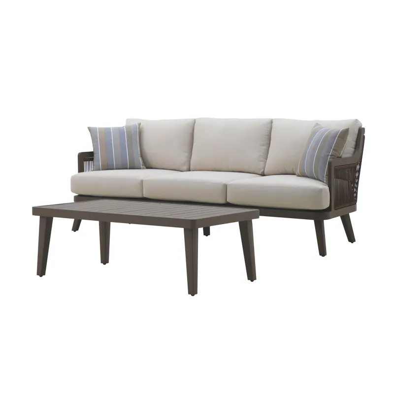 Genova Outdoor 2pcs Sofa, Coffee Table