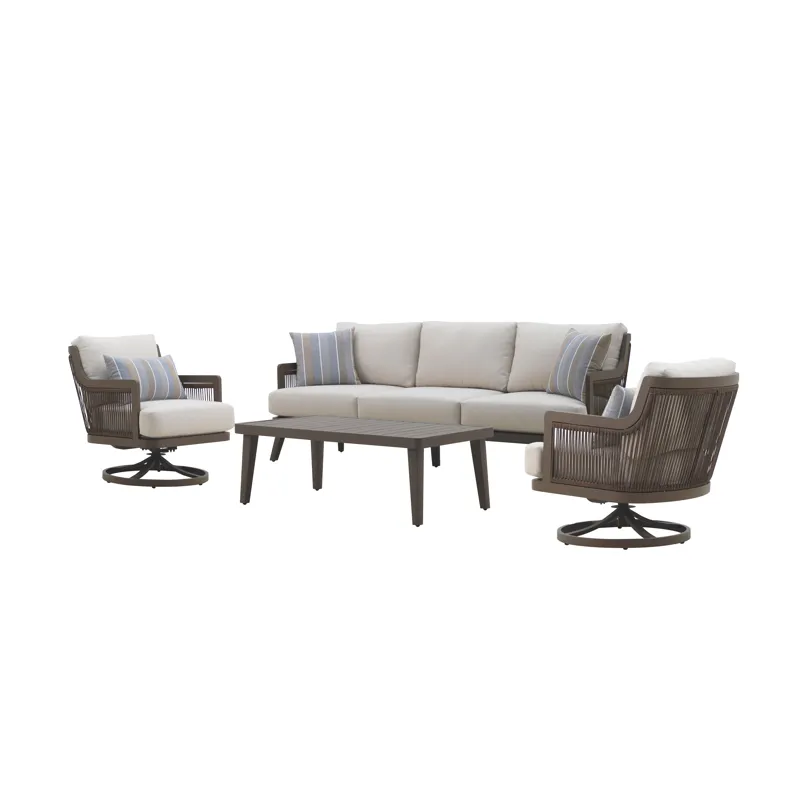 Genova Outdoor 4pcs Sofa 2 Chairs Ct