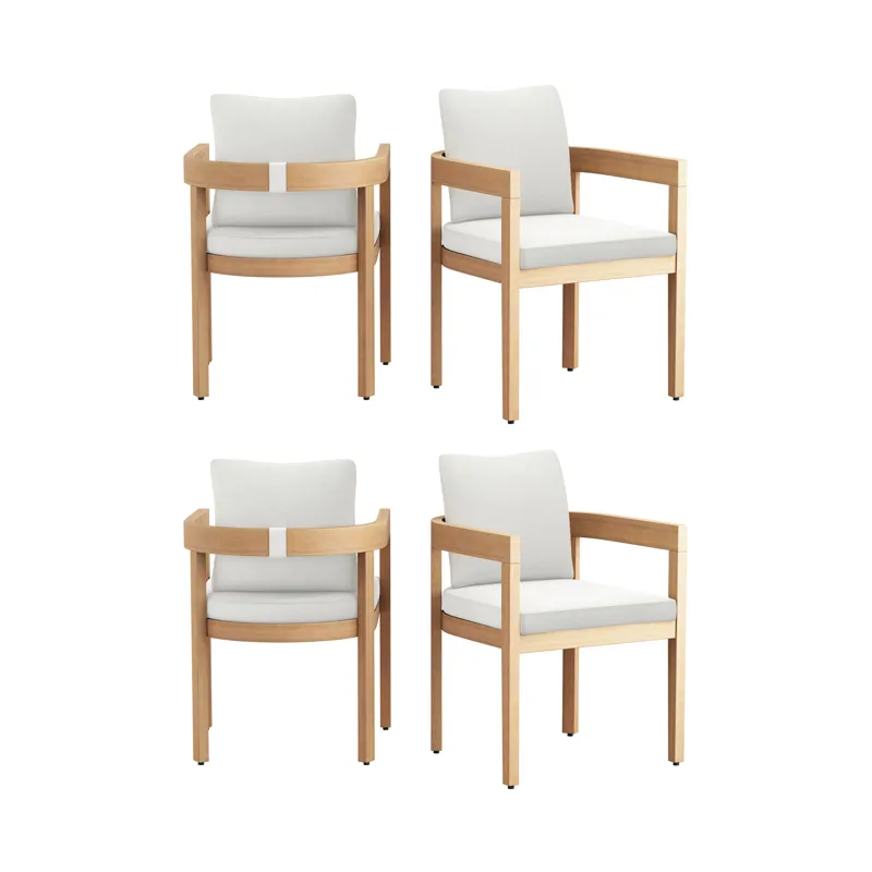 Wesley Patio Side Chair 4pcs White
