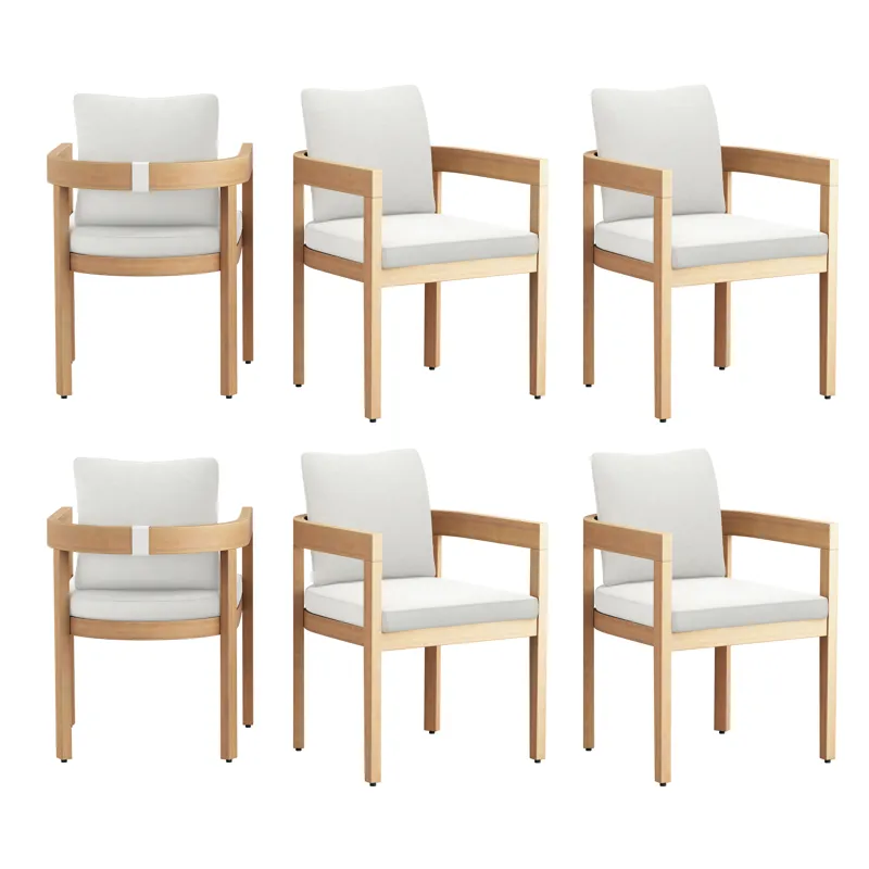 Wesley Patio Side Chair 6pcs White