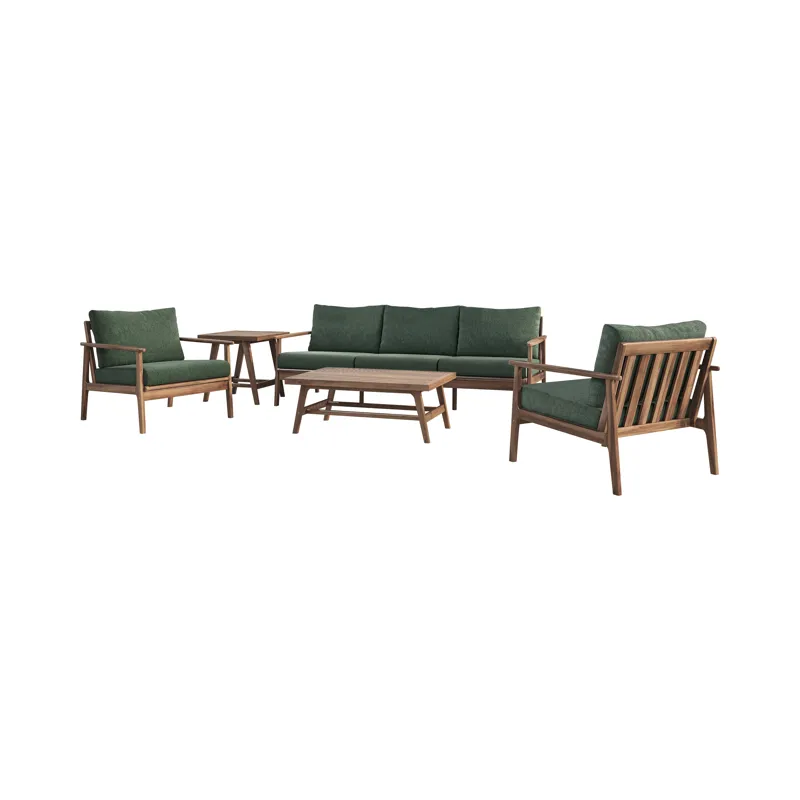 Ashton Outdoor 5pcs Set Sofa, Chest, Offee & End Table Mos