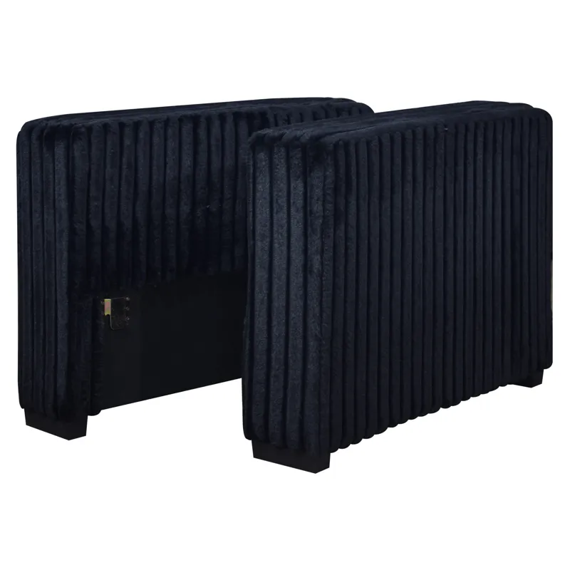 Bliss Set Of 2 Arms For Sectional-Midnight