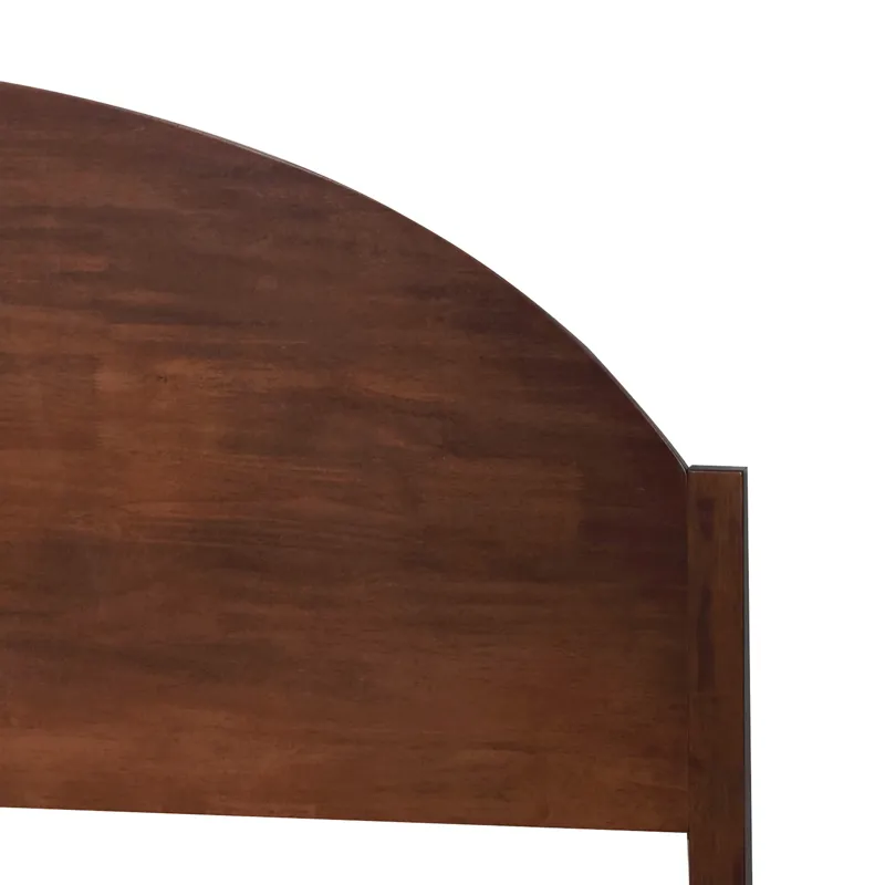Rowland Solid Wood Arched Headboard-Walnut - Queen