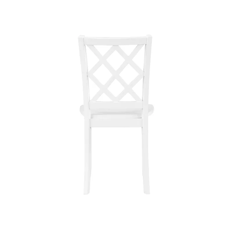 Trellis 5 PC Round Dining Set, Table & 4 Chairs White