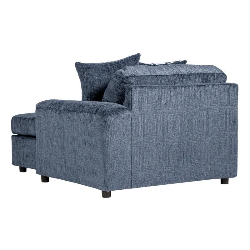Tristan RAF Chaise W/2 Accent Pillows-Indigo Blue