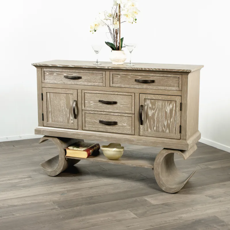 Gwendolyn Server-Cerused Taupe