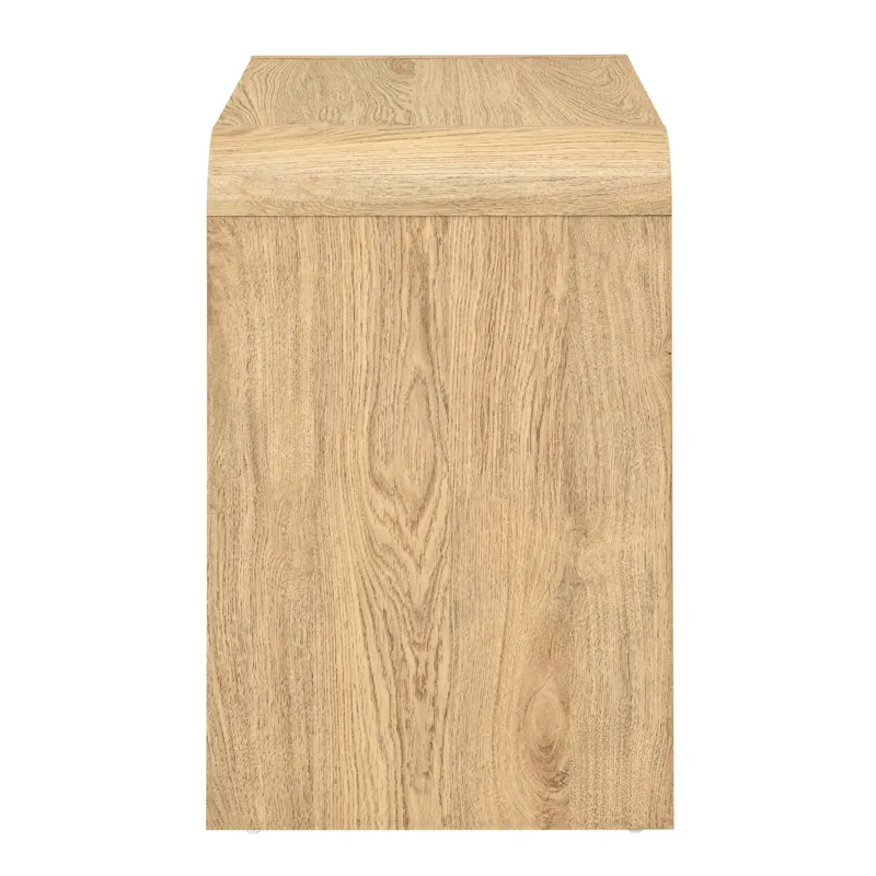 Mara Two Drawer End Table Bedside Table-Natural