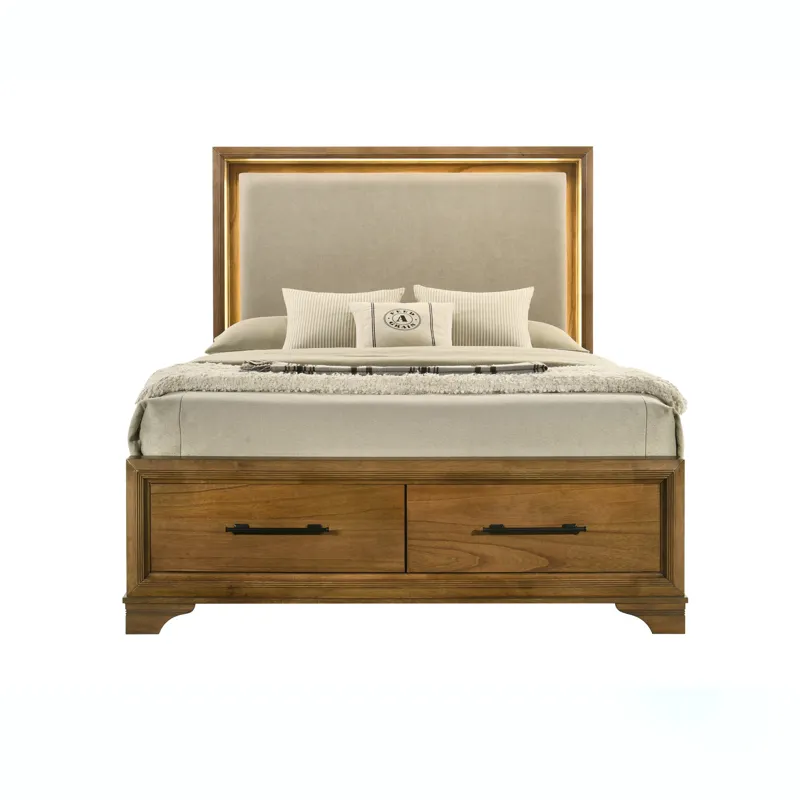 Talcott Lighted Headboard Honey - King/California King