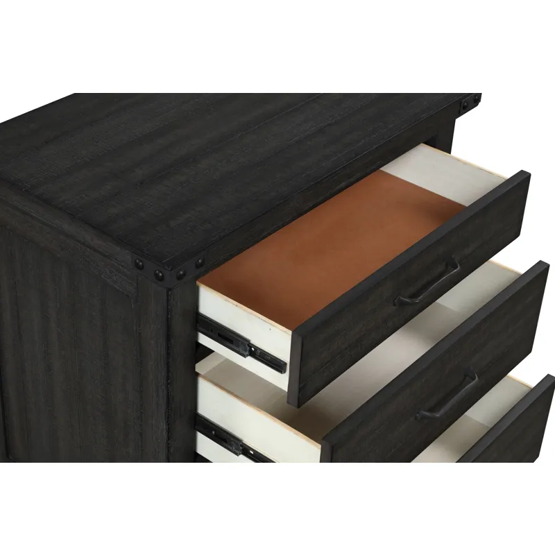 Galleon Nightstand-Gray