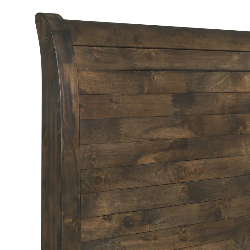 Blue Ridge 6/6-6/0 K Headboard-Rustic Gray