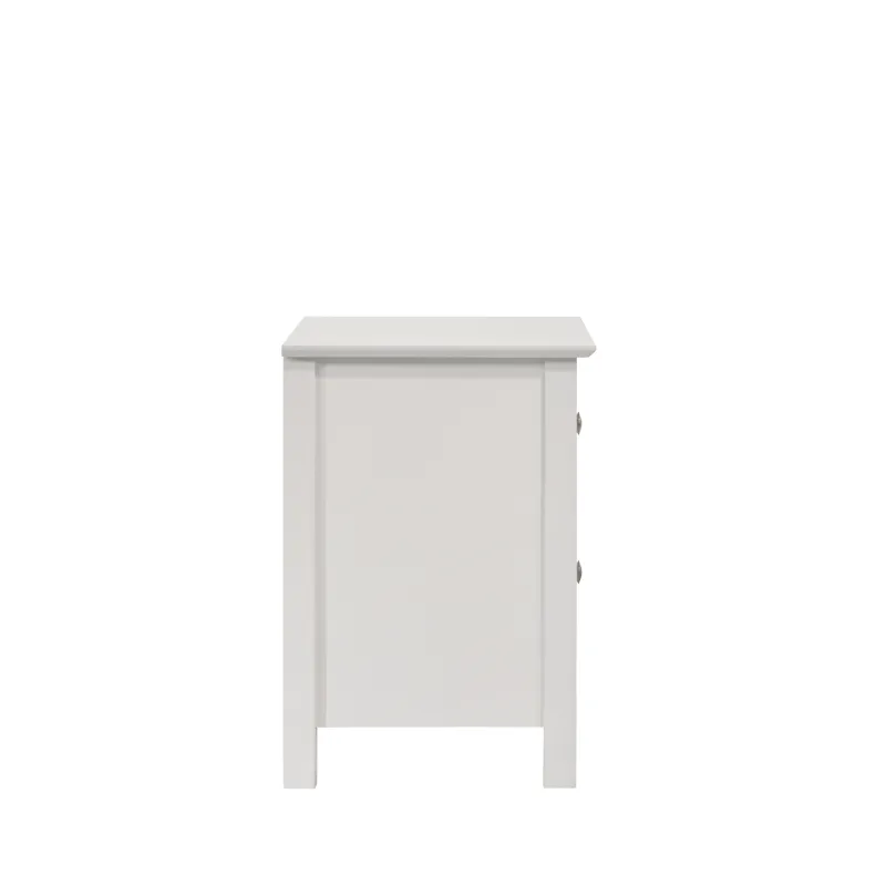 Zodiac 2 Drawer Nightstand-White