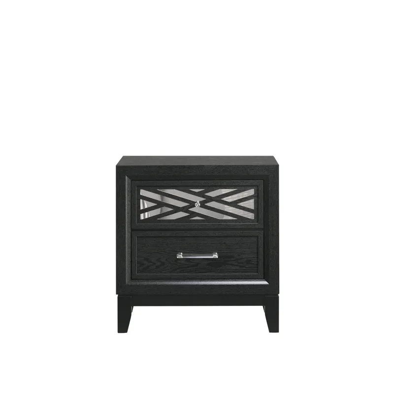 Obsidian Nightstand-Black