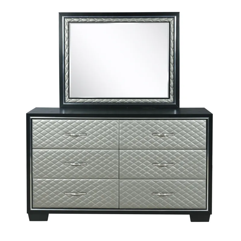 Luxor Dresser-Black/Silver
