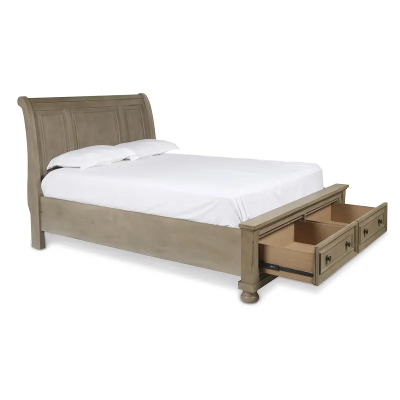 Allegra 5/0 Q Side Rails-Pewter