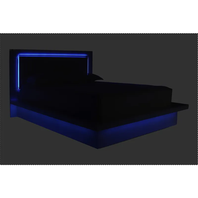 Sapphire 6/6 Ek  Lighted Side Rails & Slats-White