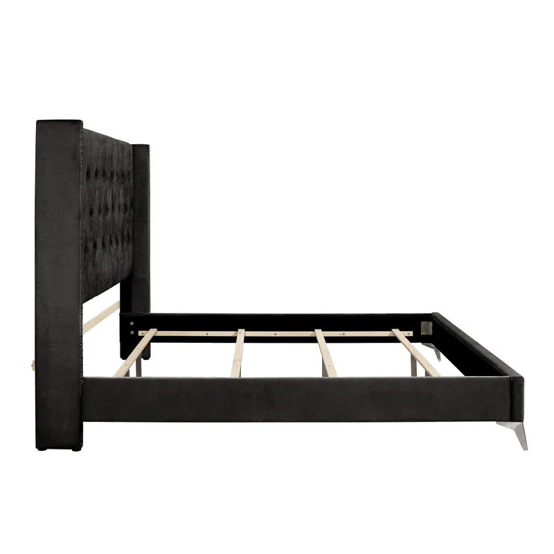 Huxley Headboard, Footboard Slats Black - California King