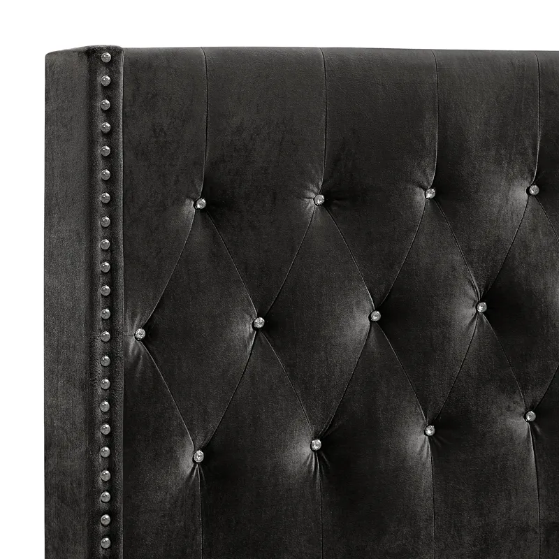 Huxley Headboard, Footboard Slats Black - Full