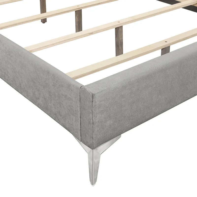 Huxley Headboard, Footboard Slats Gray - California King