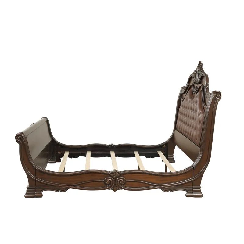 Bella Notte ' Headboard Post Set-Mahogany Brow - Queen/King/California King