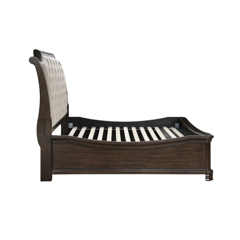 Lyndhurst Storage Footboard & Slats Walnut - King