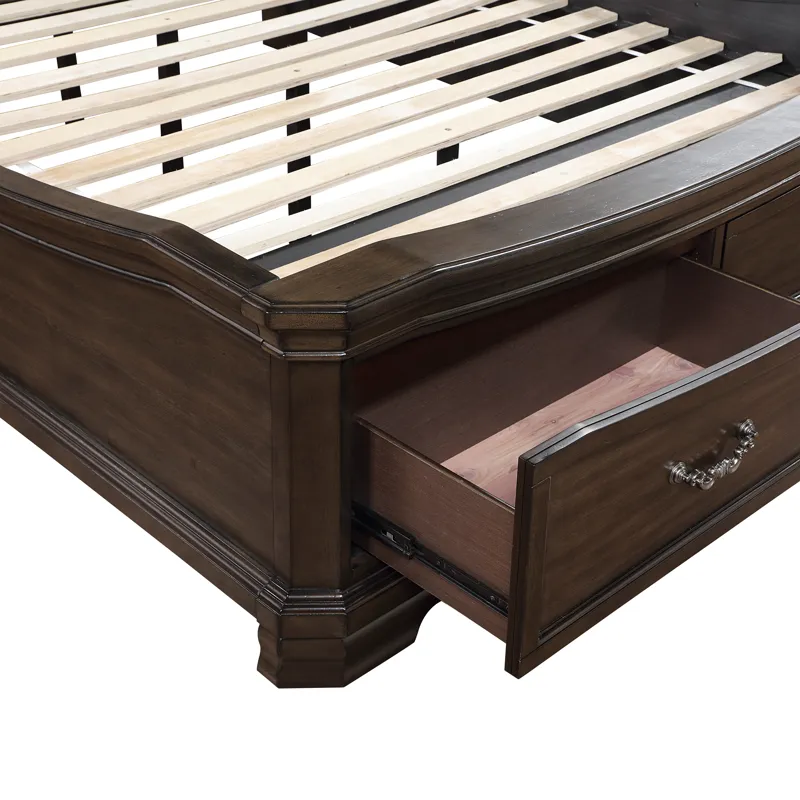 Lyndhurst Rails Walnut - Queen/King
