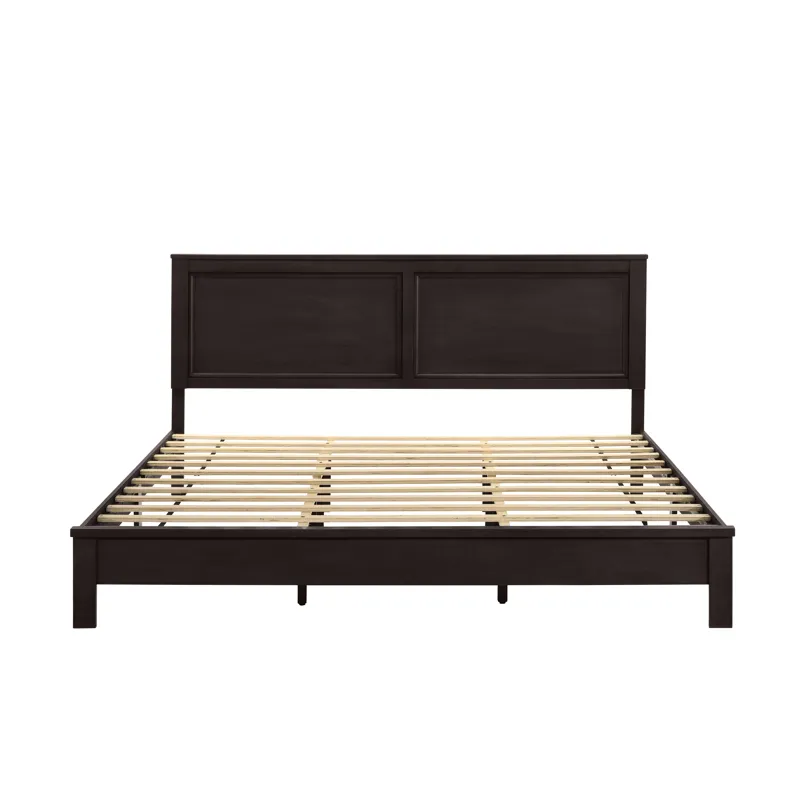 Aries 6/6 Ek Panel Bed-Hb/Fb/Rails-Merlot