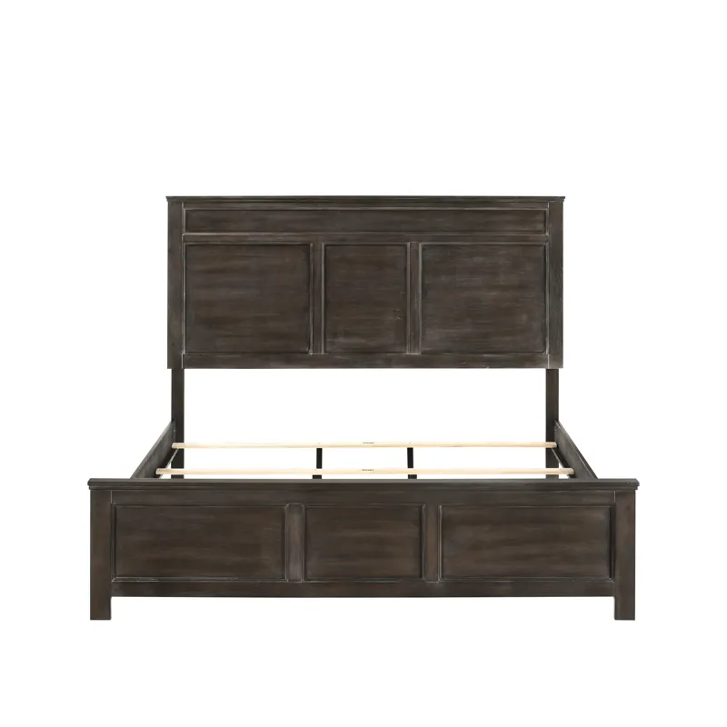 Andover 6/6-6/0 Ek/Wk Headboard, Footboard & Slats-Nutmeg