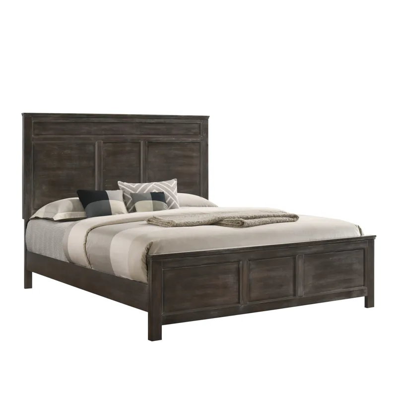 Andover 5/0 Q Headboard, Footboard & Slats-Nutmeg