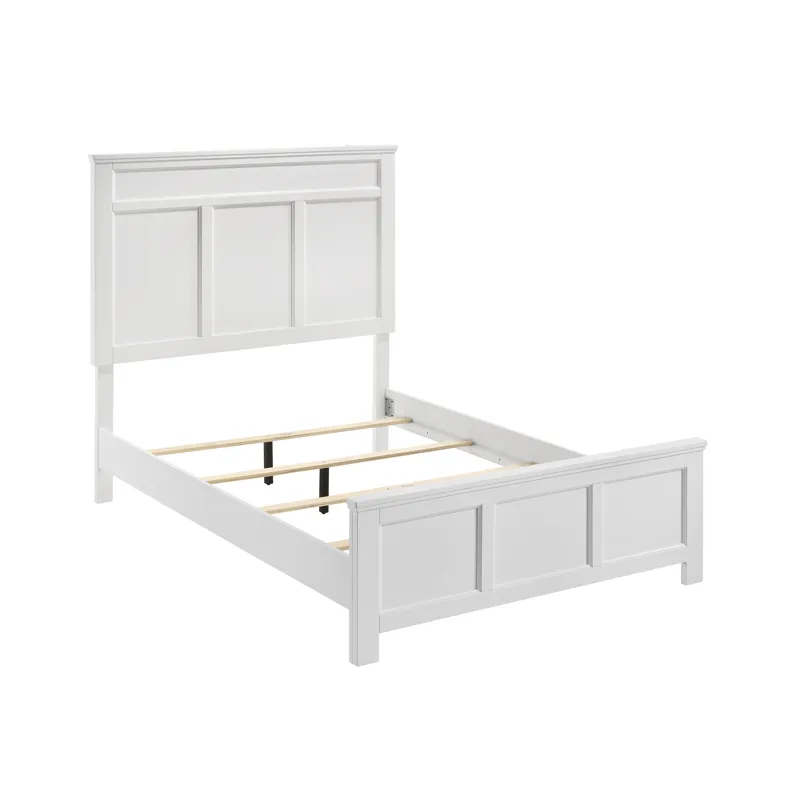 Andover 4/6 F Headboard, Footboard & Slats-White
