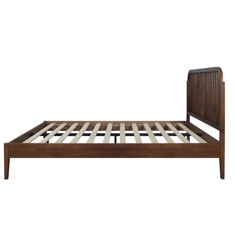 Soma Solid Wood Spindle Headboard-Walnut - Queen